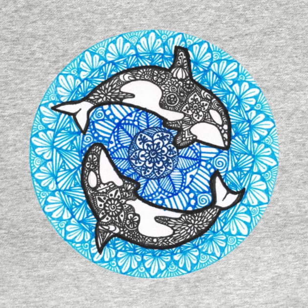 Mandala Killer Whale by TheHermitCrab